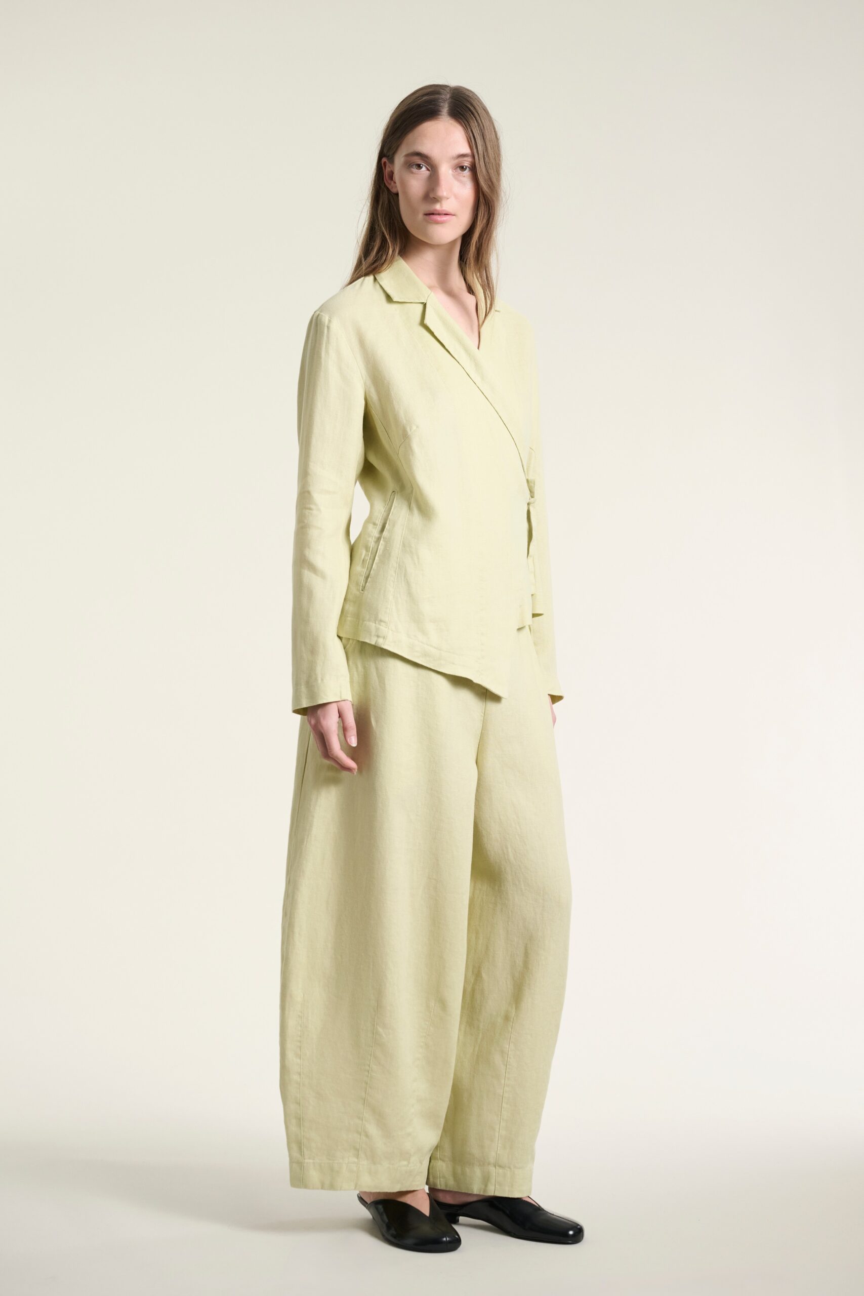 Lazy Linen Wide Pants Pernod 14986