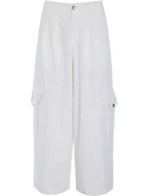 Hiroshiki Pleated Pants Lily White 15120