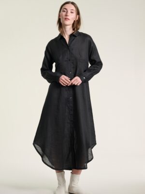 Ora Shirt Dress Black 15146