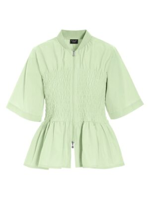 Fukkura Smock Blouse Lime Cream 15109