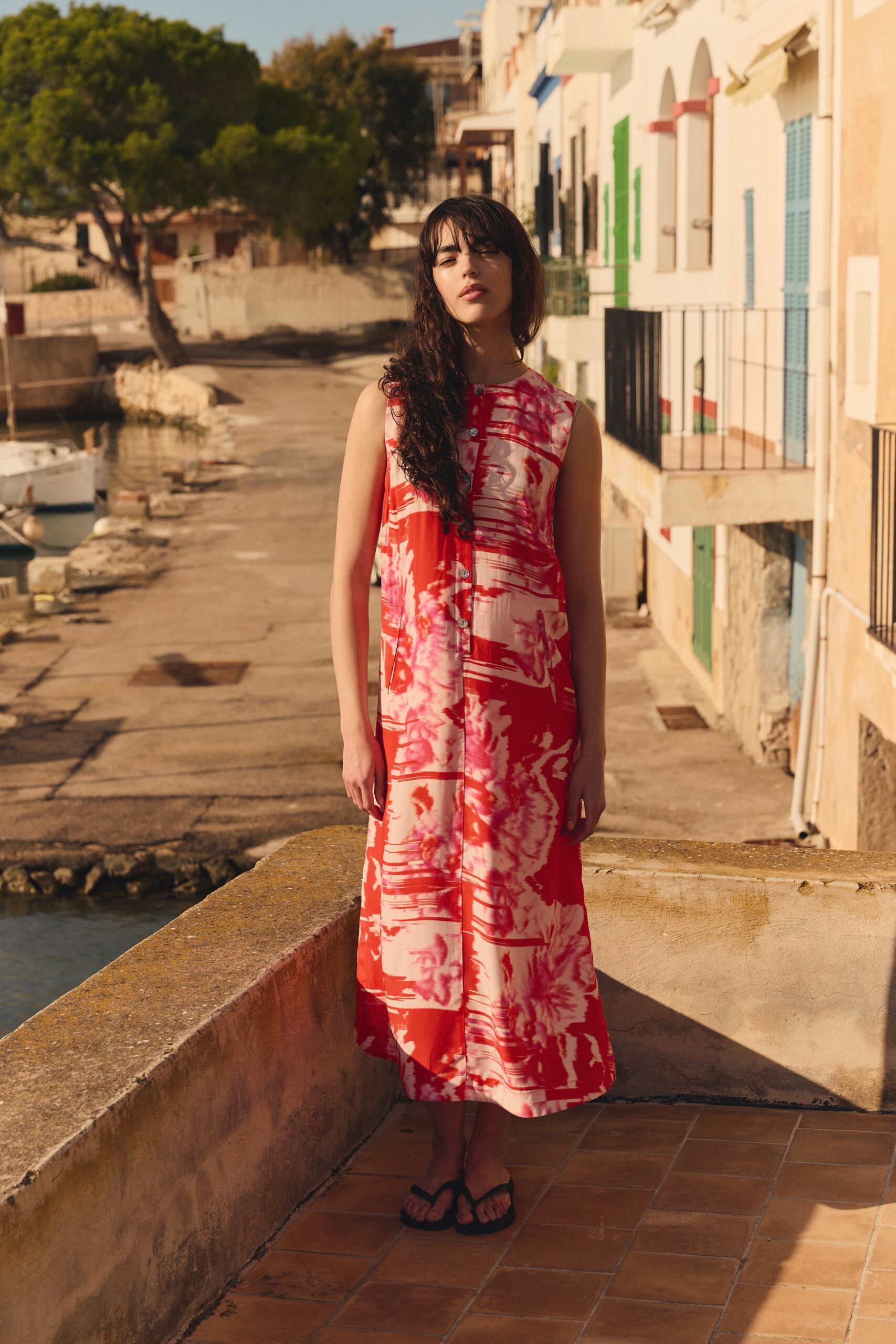 Haru FSC Sleeveless Dress Kimono Flower 15214