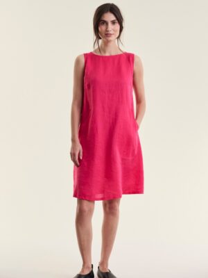 Short Dress/Tunic Airy Linen Rhododendron 15192