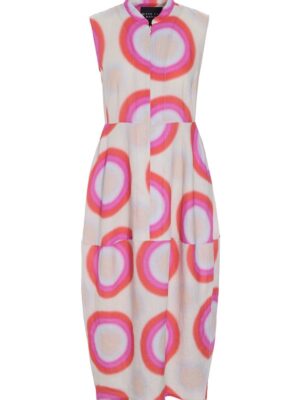 Harukaze Sleeveless Dress Op Art 15202