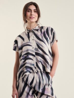 Harukaze  Shirt/Blouse Zebra Rose 15204