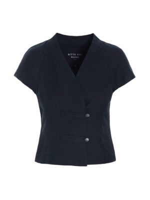 Sukosu Short Sleeved Blouse Black15206