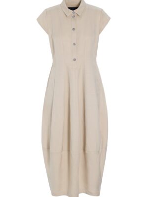 Sukosu Dress With Collar Ivory 15208