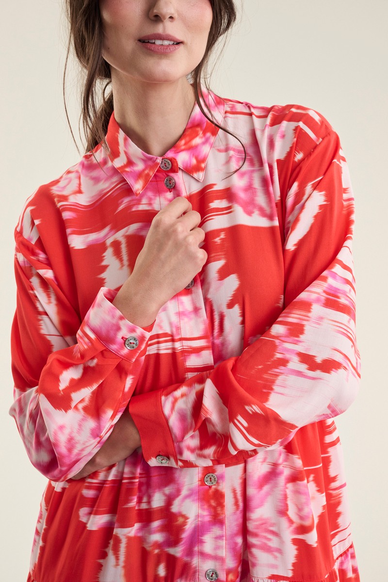 Haru FSC Shirt Dress Kimono Flower 15212