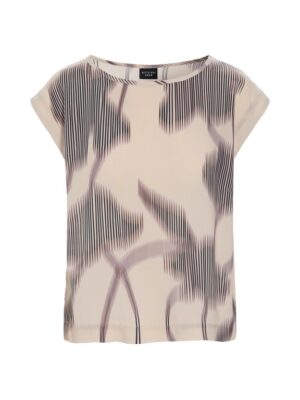 Haru FSC Blouse W. Round Neck Venetian Flower 15216