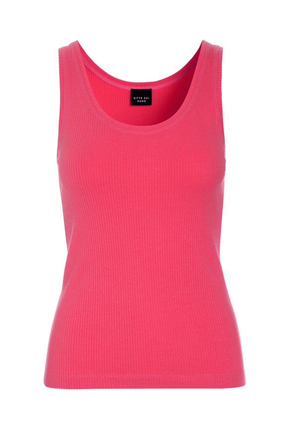 Naibu Rib Tank Top Rhododendron 15244
