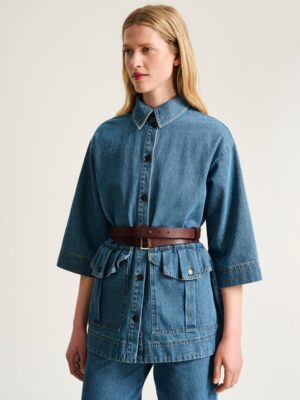 Reza Double Belt Maroon 15365