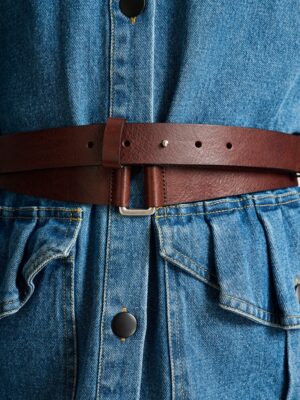 Reza Double Belt Maroon 15365