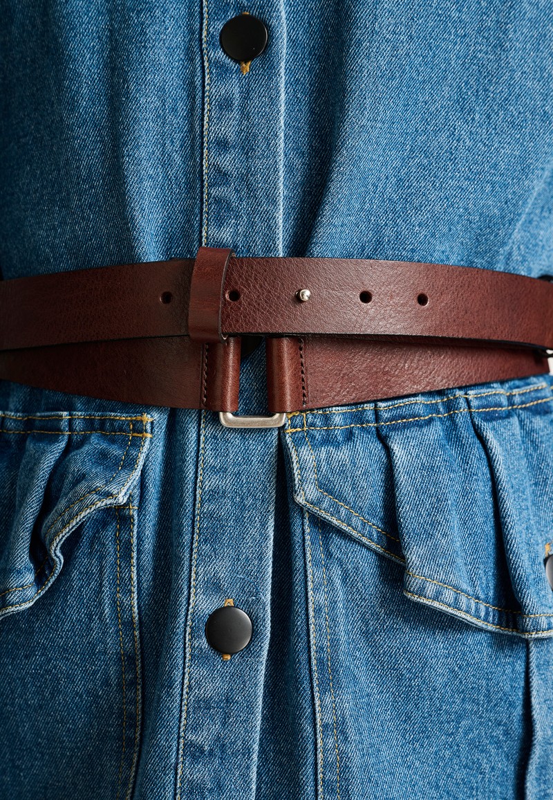 Reza Double Belt Maroon 15365