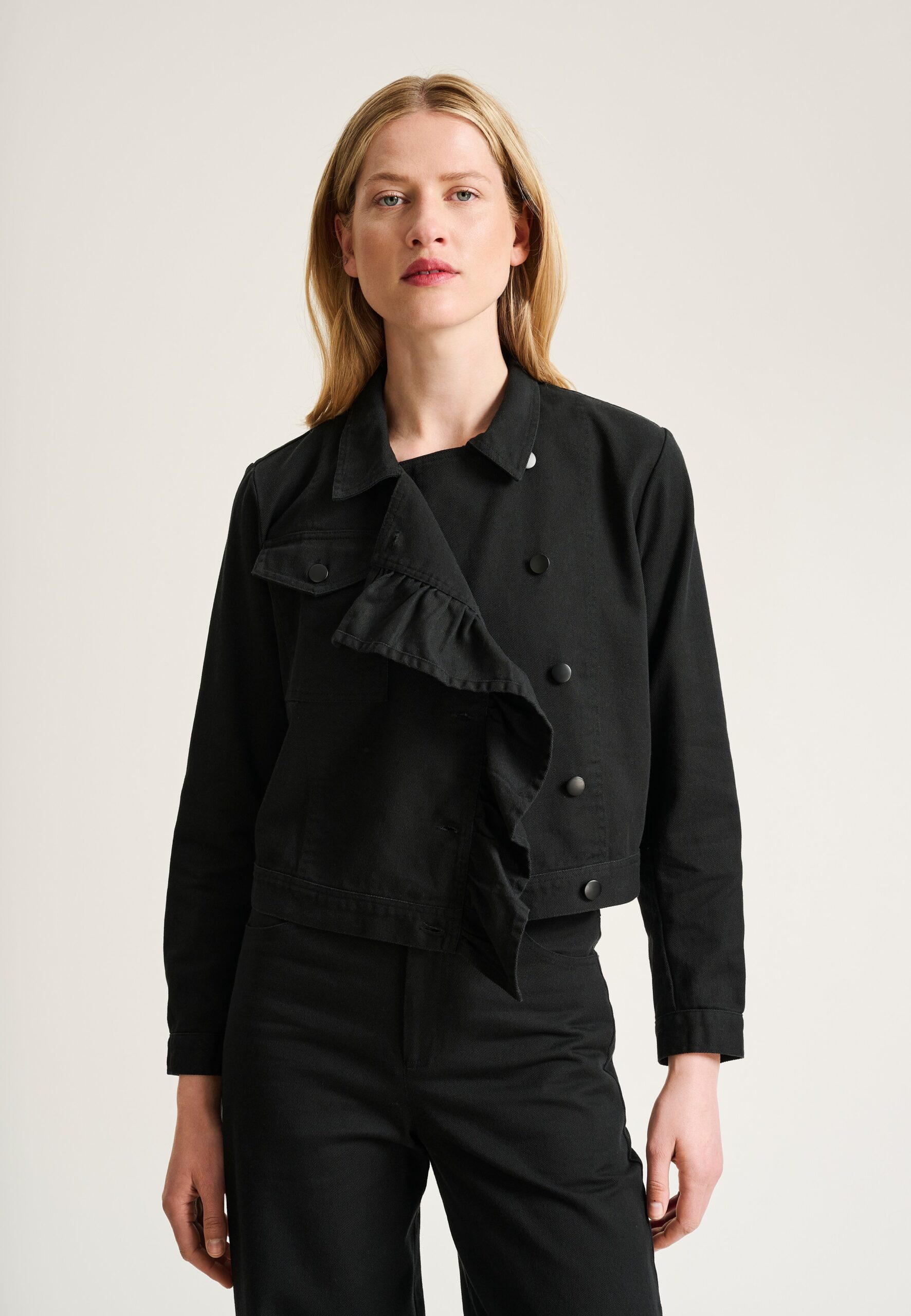 Hayato Short Jacket Black 15278