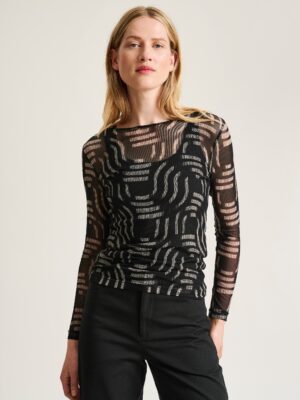 Wavy Fukashi Mesh T-Shirt Wavy 15335