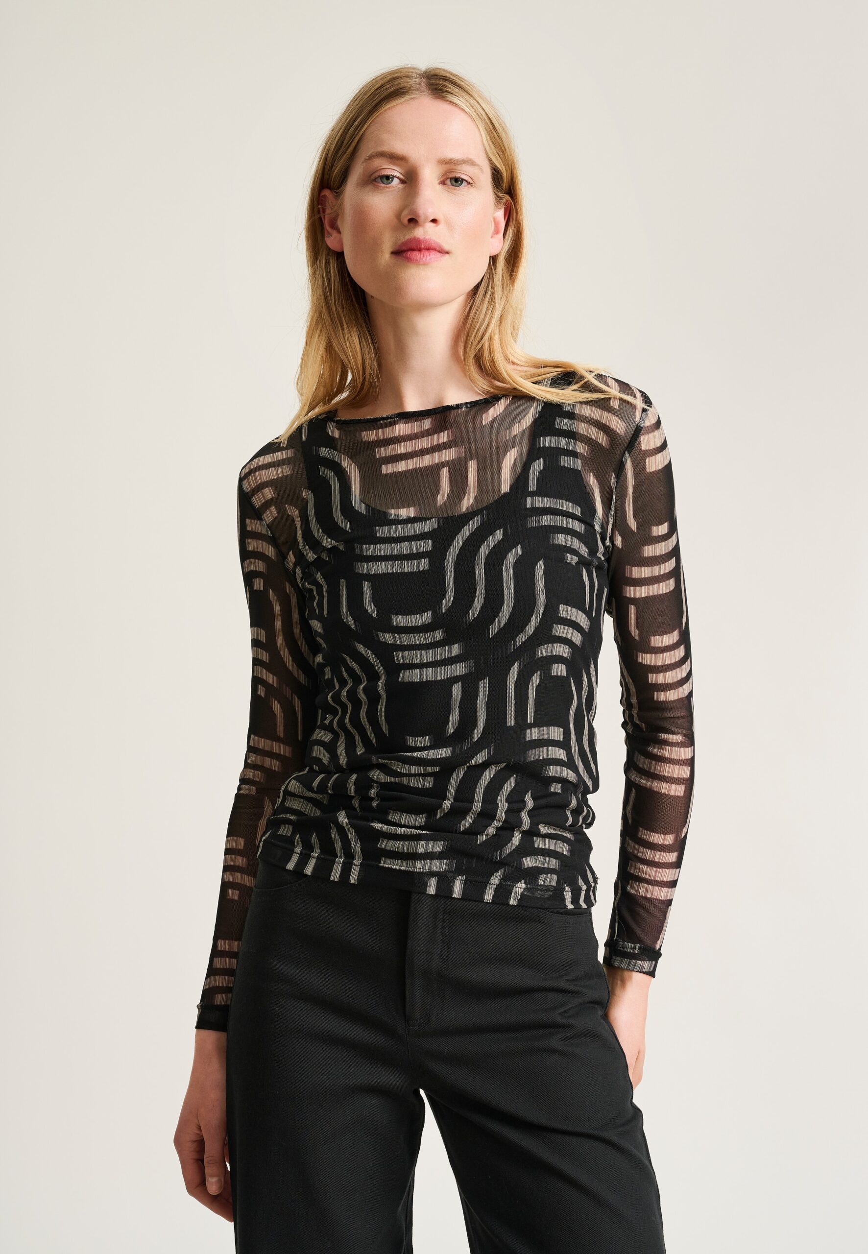 Wavy Fukashi Mesh T-Shirt Wavy 15335