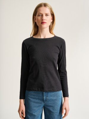 Osaka Organic Cotton Blouse Black 15320