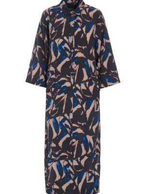 Iki Fsc Long Dress Leaves 15294