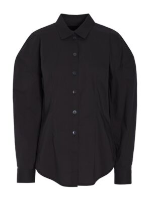 Core Cotton Sculptural Shirt Black 15304