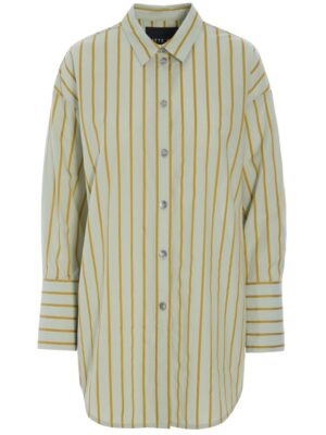 Golden Stripes Big Shirt Aqua Golden Stripes 15310