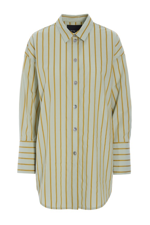 Golden Stripes Big Shirt Aqua Golden Stripes 15310