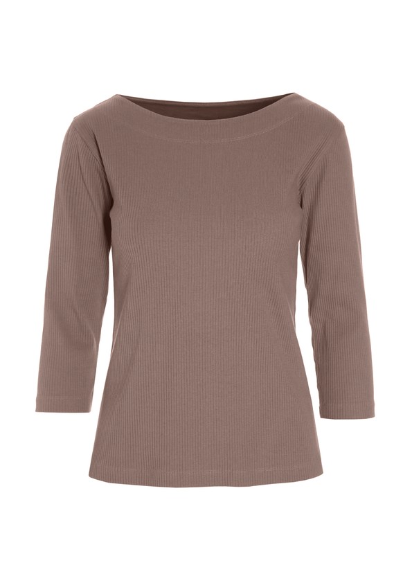 Naibu Rib 3/4 Sleeved Blouse Deer 15317