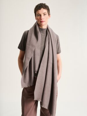 Block Wool Scarf Shark Melange 15362
