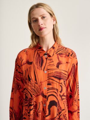Iki Fsc Shirt Dress Orange Oysters 15338