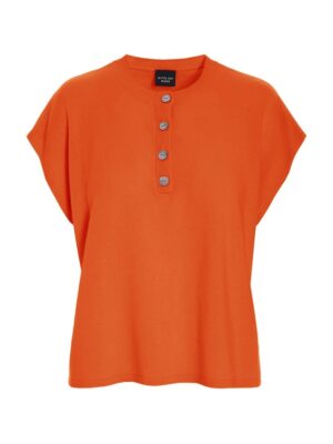 Kumo Cashmere Blouse With Buttons Fireworks 15344