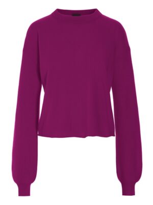 Kumo Cashmere Long Sleeved Blouse Pink Purple 15347
