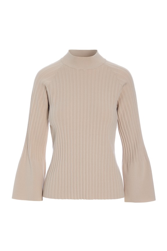 Akiko High Neck Blouse Ivory 15350
