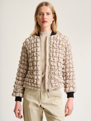 Kosei Jacket With Zipper Stone 15312