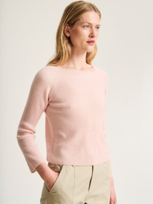 Kumo Cashmere Raglan Blouse Dusty Rose 15345