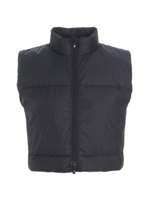 Feather Down Short Waistcoat Black 15430