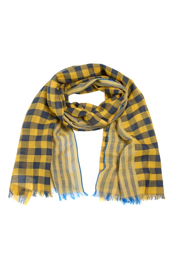 Checks'N' Stripes Scarf Honey Checks'N' Stripes 15472