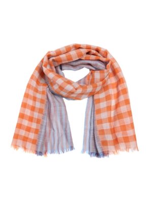 Checks'N' Stripes Scarf Dusty Rose Checks'N' Stripes 15472