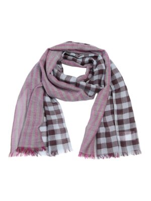 Checks'N' Stripes Scarf Aqua Checks'N' Stripes 15472