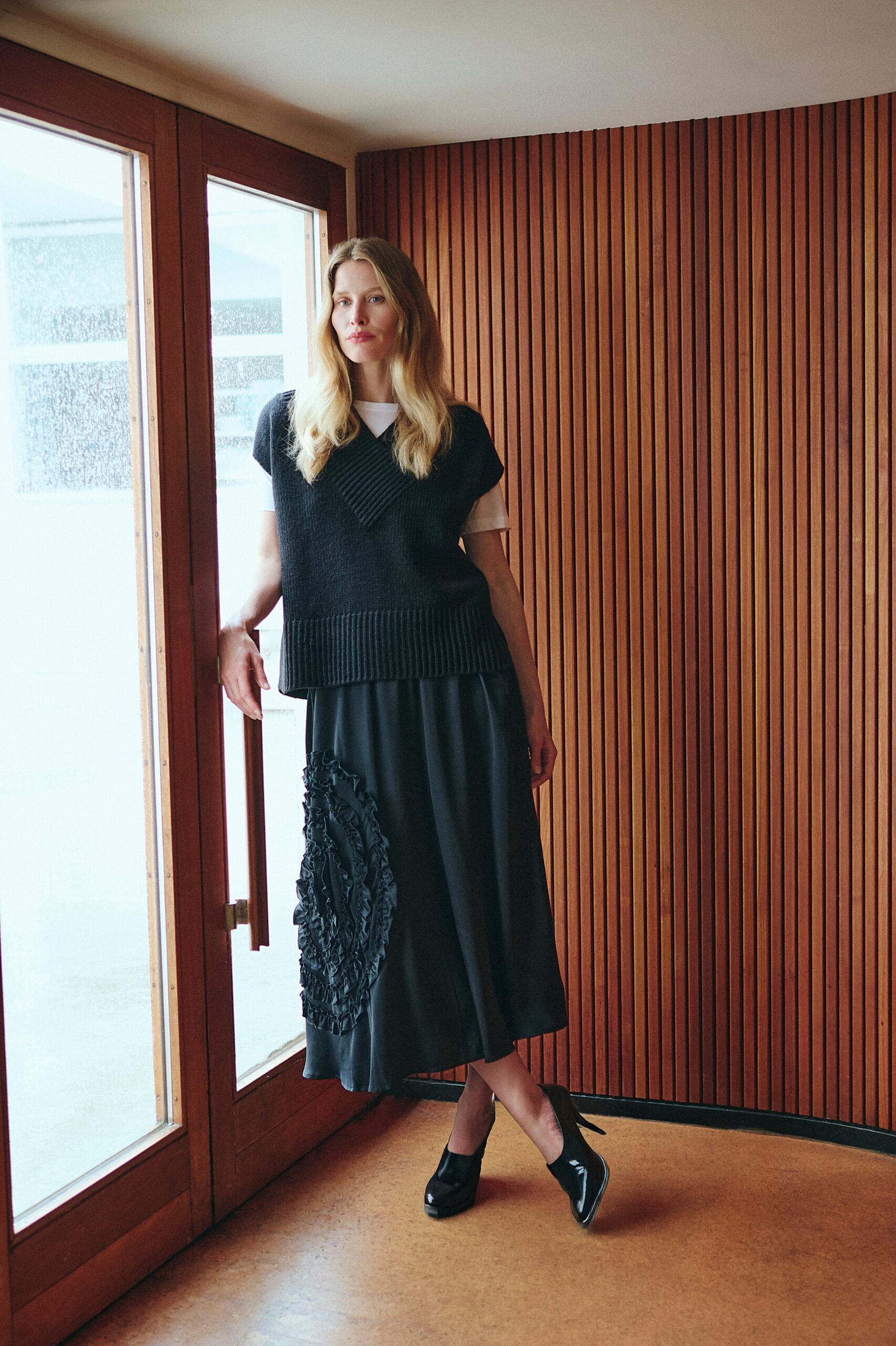 Kuhaku FSC Skirt With Detail Black 15414