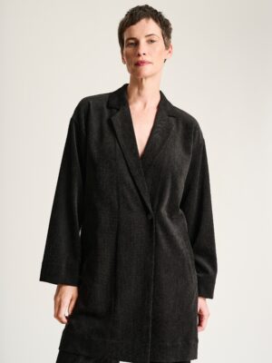 Shinji Lapel Jacket Black 15387