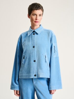 Shinji Jacket With Pockets Lake Blue 15388