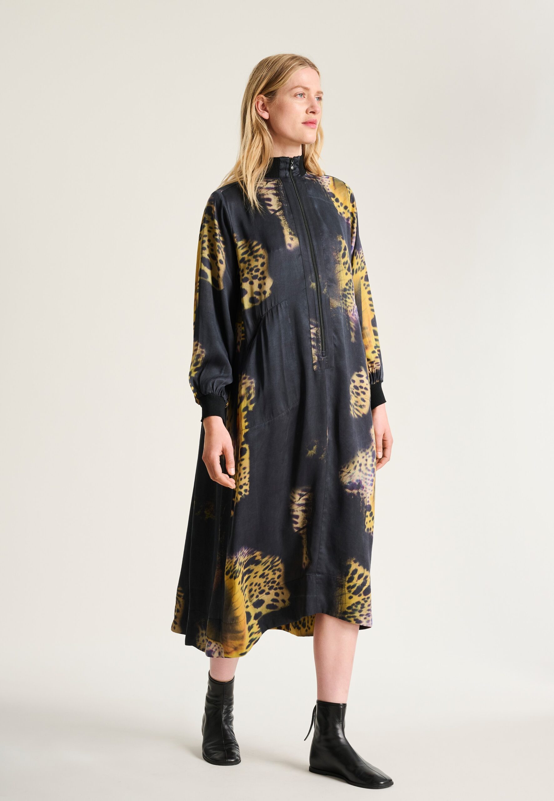Shinobe Wide Dress Yellow Orchid 15406