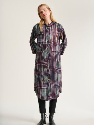 Shinobe Dress With Pockets Seaside Check 15408