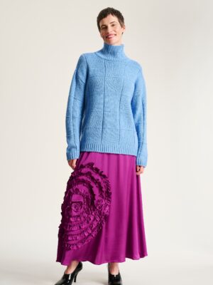 Kuhaku FSC Skirt With Detail Pink Purple 15414