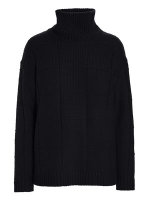 Nitto High Neck Blouse Black 15447