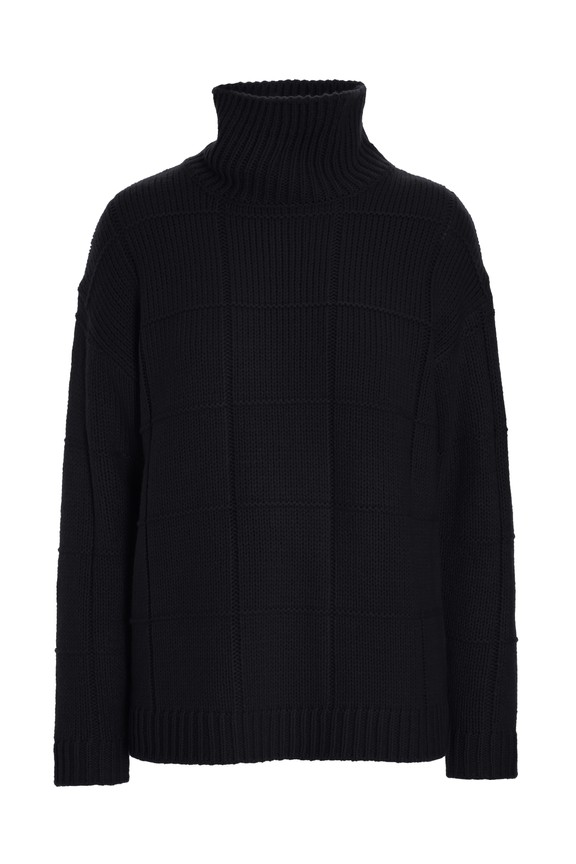 Nitto High Neck Blouse Black 15447