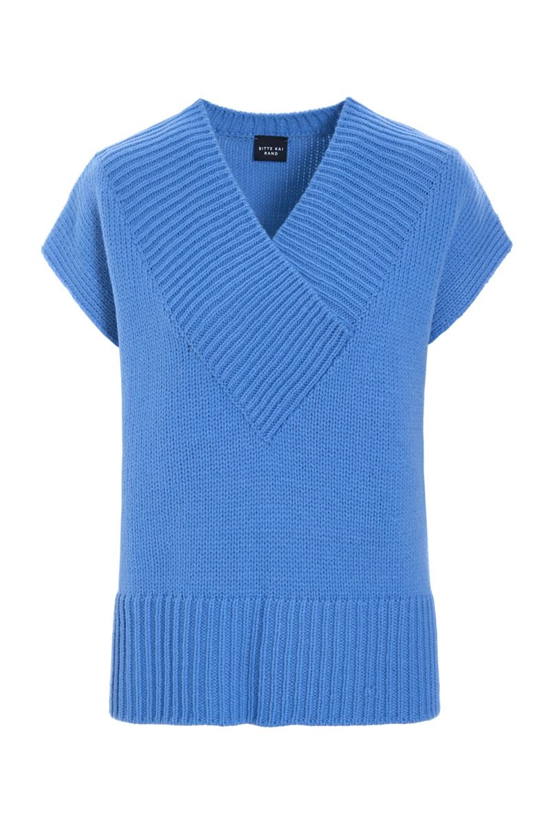 Nitto Sleeveless Blouse Lake Blue 15449