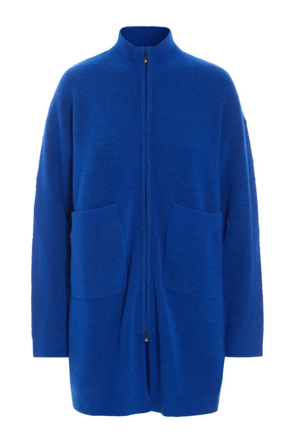 Hitsuji Cardigan With Zipper Very Blue 15461