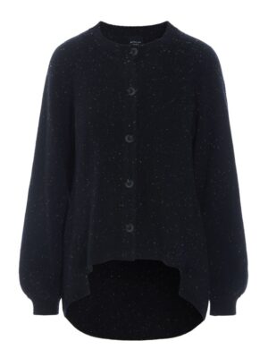 Shinabi Cardigan With Buttons Black W. Sprinkles 15466