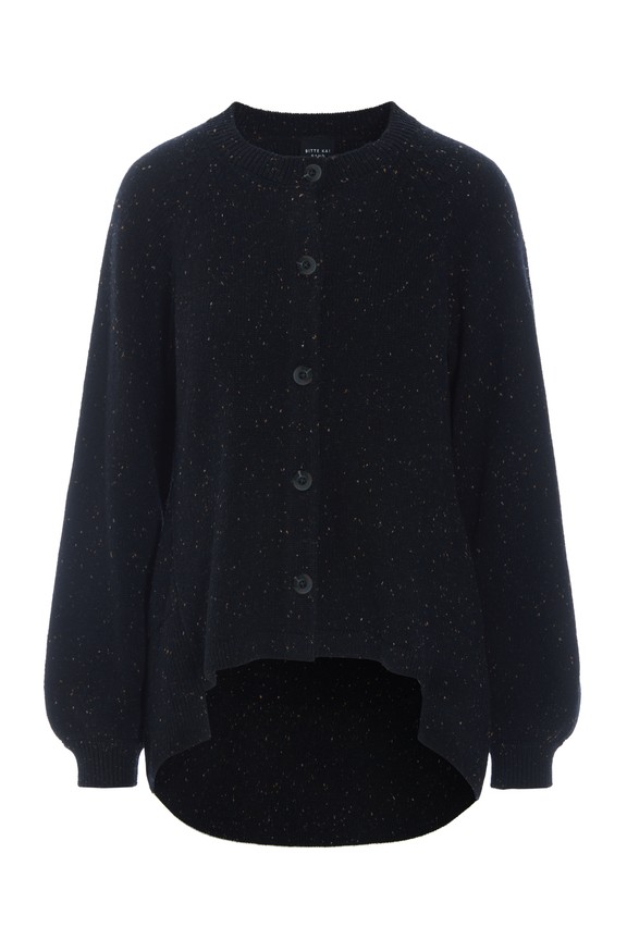 Shinabi Cardigan With Buttons Black W. Sprinkles 15466